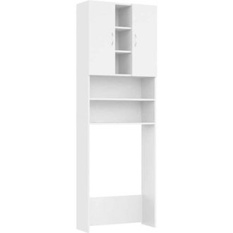 vidaXL Armario De Lavadora Blanco 64x25,5x190 Cm Vidaxl