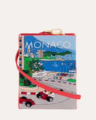 Olympia Le-Tan Monaco Book Clutch Bag with Strap