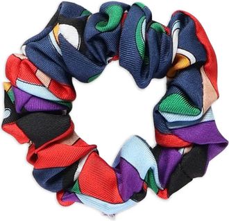 Pucci Elastico per capelli con stampa - Blu