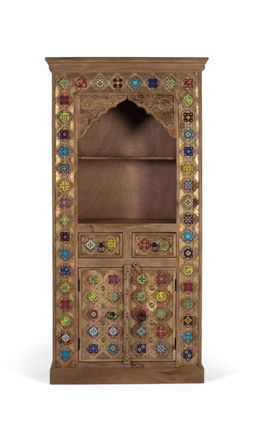 Giner&Colomer Estanter&iacute;a de madera de mango con dise&ntilde;o artesanal &uacute;nico