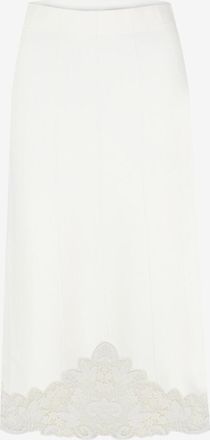 Twinset Gestrickte Maxirock mit Kontrastnähten