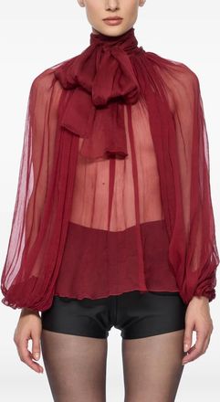 Atu Body Couture Blusa in seta - Rosso