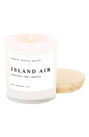 Sweet Water Decor Island Air 11 oz. Jar Candle in White at Nordstrom
