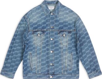 Balenciaga BB Monogram Large Fit Jacket Blue 675208TMW370443