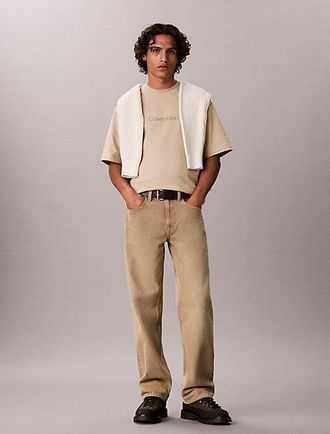 Calvin Klein Camiseta Con Logo De Punto Pesado Holgada
