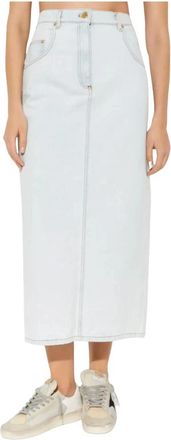 Nina Ricci Denim Rok - Dames - Spijkerrokken - Blauw - M - Denim - Rokken