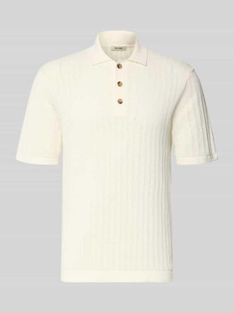 Only & Sons Regular Fit Poloshirt aus Baumwoll-Mix Modell MOON in Offwhite, Gr&ouml;&szlig;e XXL
