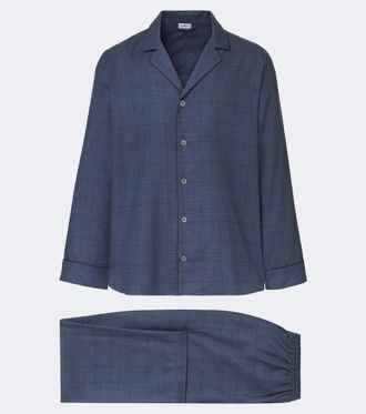 Zimmerli Prince of Wales cotton and wool pajamas