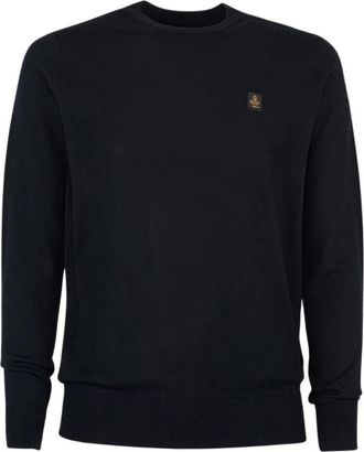 RefrigiWear Ronde hals wollen trui - Heren - Ronde hals truien - Zwart - M - Wol - Truien & Vesten