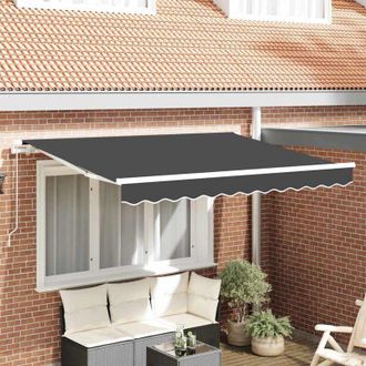 vidaXL Tela De Recambio Para Toldo Antracita 300 X 200 Cm Lona Vidaxl
