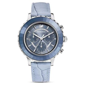Swarovski 5580600 Octea Lux leren band chronograaf dameshorloge