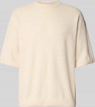 Jack & Jones Strickshirt mit Rundhalsausschnitt Modell KALEB in Offwhite, Gr&ouml;&szlig;e XXL