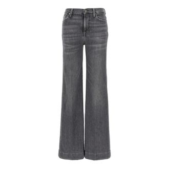 7 For All Mankind Wide Jeans, female, Gray, W27, Modern Dojo Jeans