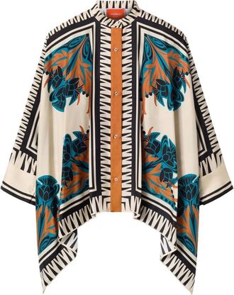 La DoubleJ Foulard Blouse - Dames - Blouses - Veelkleurig - L - Overhemden