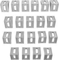 OEM 20 Conectores De Esquina De Aluminio De 40x35 Mm Para Perfiles Industriales 4040
