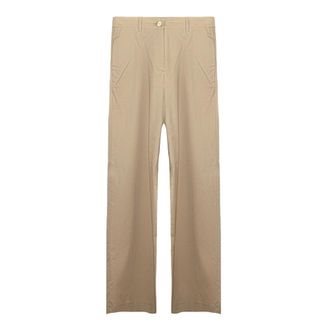 KANGRA Straight Trousers, female, Beige, Size: M Straight Trousers
