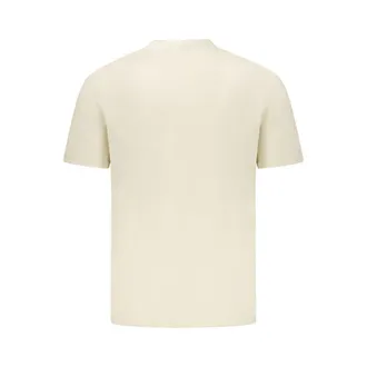 Napapijri Logo-Embroidered Cotton T-Shirt - Beige