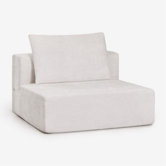 Sklum M&oacute;dulo Central Para Sof&aacute; Modular En Chenilla Envasado Al Vac&iacute;o Norridge Sklum