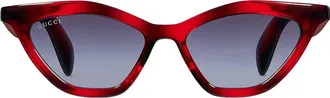 Gucci Red Cat Eye Sunglasses
