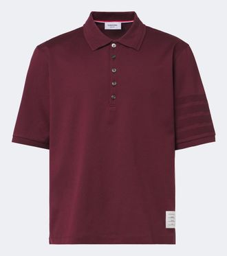 Thom Browne 4-Bar cotton polo shirt