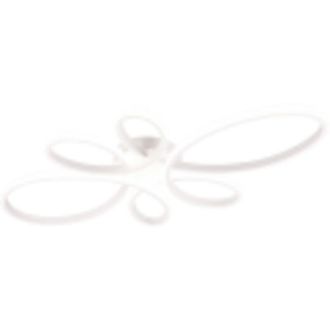 Trio Leuchten fly plafoniera led 22W 2600lm, 4000K bianca con regolazione intensita con normale interruttore l. 40CM