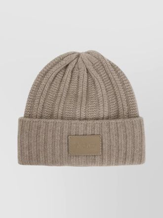 Max Mara logo beanie folded cuff