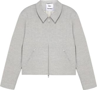 Won Hundred Dutton Jacket - Heren - Zomerjassen - Grijs - L - Wol - Jassen