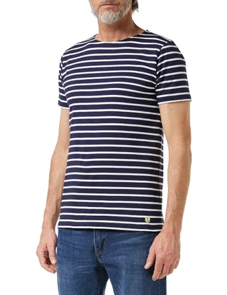 Armor Lux Armor Lux Mens Hoedic T-Shirt, Multicolour (Navire/Blanc 600), (Size: Xx-Large)