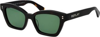 Replay Black Acetate Womens Sunglasses