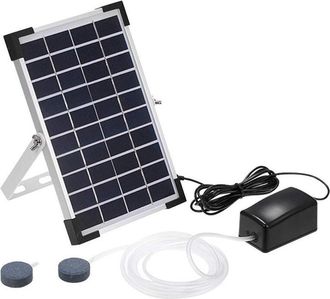 OEM Kit De Bomba De Aire Con Energ&iacute;a Solar, Panel Solar De 5 W, Bomba De Aire, Mangueras De Aire Y Piedras De Aireaci&oacute;n Para Estanques De Pesca En Jardine