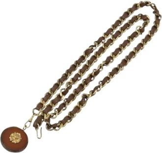 Chanel Pre-owned Belts, female, Brown, Size: ONE SIZE Pre-owned Vintage Metal Belt