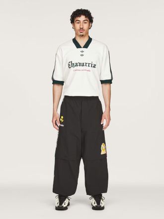 adidas Mens Trousers Oversized Woven Track Black Recycled Polyamide