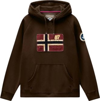 Napapijri Sudadera con capucha - Sweatshirts & Hoodies - Hombre - Marr&oacute;n - 3XL