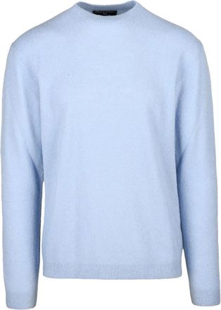 Daniele Fiesoli Truien & Vesten, Heren, Blauw, M, Wol, Rondgebreide trui