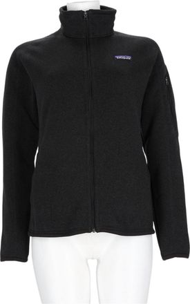 Patagonia Fitted High-Collar Black Sports Jacket With Functional Design