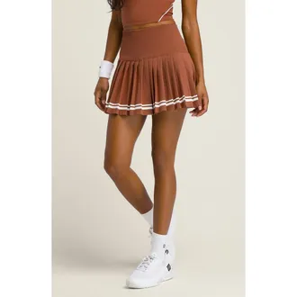 Wilson Midtown Pleated Tennis Skirt in Bronze at Nordstrom, Size X-Small