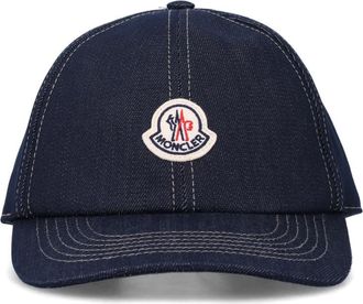 Moncler Navy Blue Logo Baseball Hat