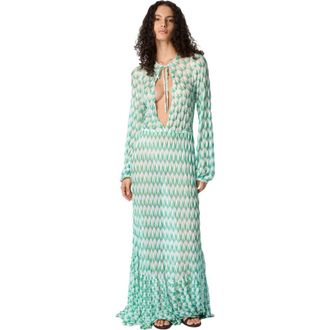 Missoni Cover-up In Viscose With Floral Pattern And Long Sleeves in Multicoloured at Nordstrom, Size 42 It