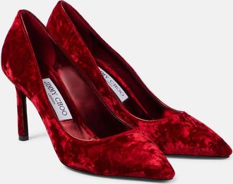 Jimmy Choo London Romy 85 velvet pumps