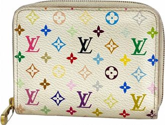 Louis Vuitton Blanc Litchi Coin Purse/Coin Case (Pre-Owned)