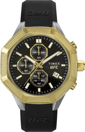 Timex Chronograaf UFC King Horloge Zwart Siliconen - Heren - Horloges - Zwart - ONE Size - Accessoires