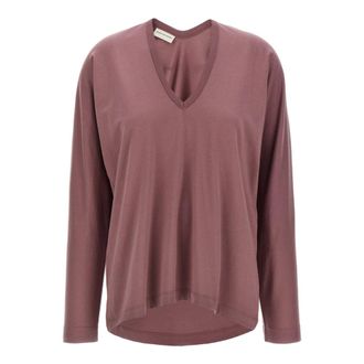 Dries Van Noten Tops, Dames, Paars, M, Katoen, Hena Bis T-shirt