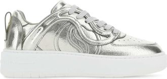 Stella McCartney Stella Mc Cartney Silver Synthetic Leather S Wave Sneakers