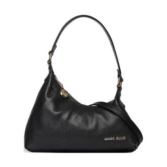Marc Ellis Shoulder Bags, female, Black, Size: ONE SIZE Wynn Pebbled Shoulder Bag