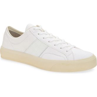 Tom Ford Cambridge Low Top Sneaker in Optical White/Cream at Nordstrom, Size 12Us
