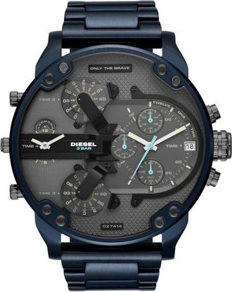 Diesel Mr. Daddy 2.0 Horloge - Heren - Horloges - Blauw - ONE Size - Accessoires