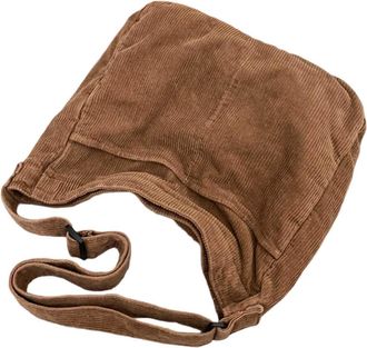 Generic Japanese Style Unisex Corduroy Messenger Bag Large Capacity Crossbody Bag With Adjustable Strap And Multiple Pockets For Everyday Commuting And Casual