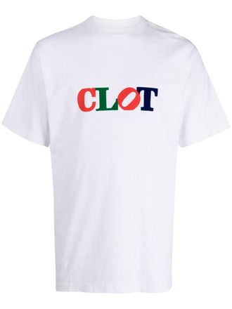 Clot T-shirt met logoprint - Wit