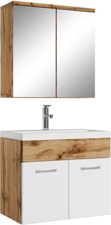 Badplaats Conjunto De Muebles De Ba&ntilde;o Montreal 01 60 Cm - Roble Con Blanco