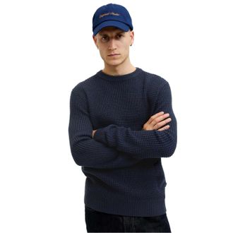 Jack & Jones Jack And Jones Heren Trui met structuur en lange mouwen (Luchtkapitein)